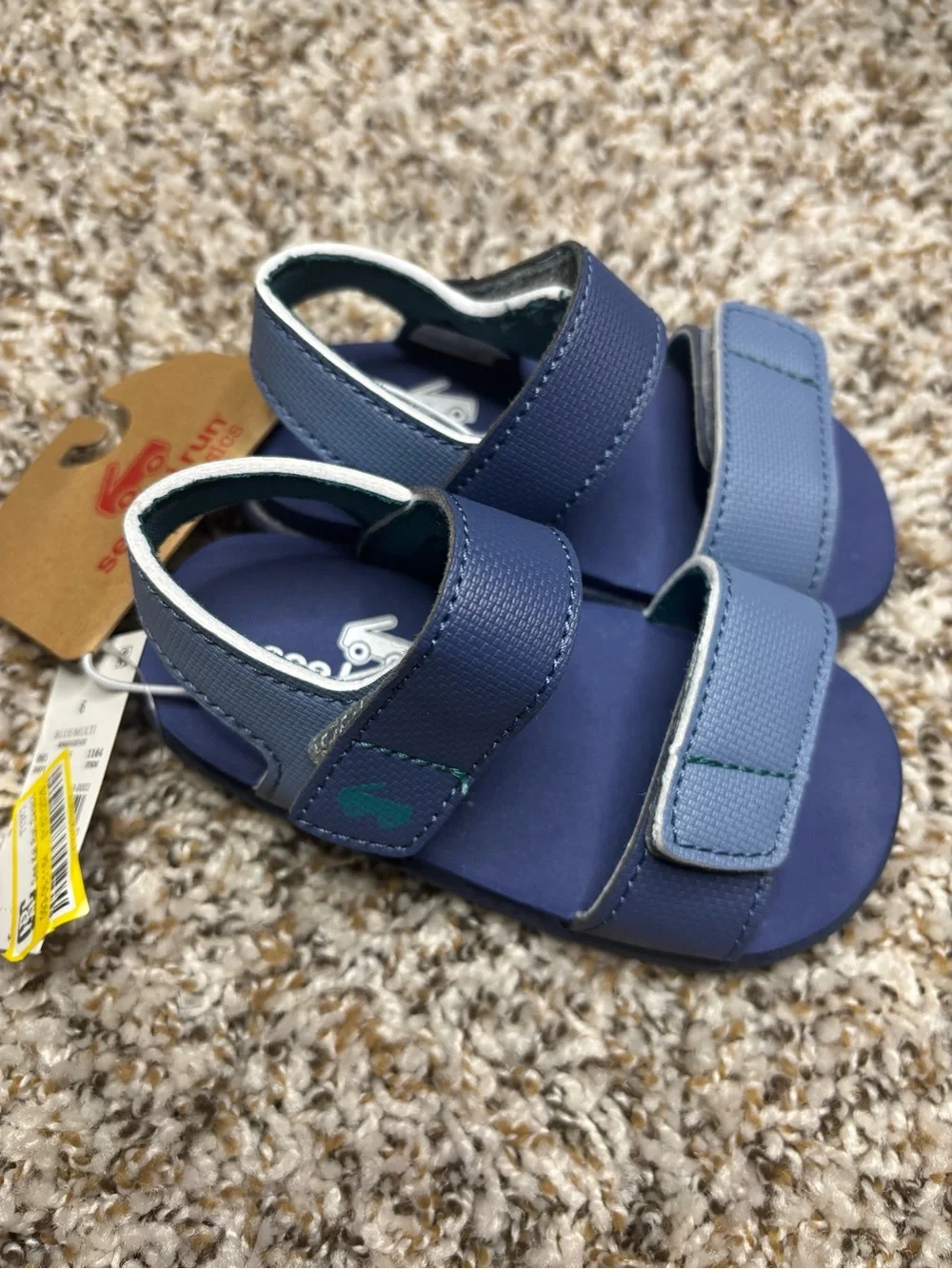 See Kai Run Blue Kids Hook-and-Loop Sandals